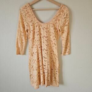 Free People lace mini dress Small